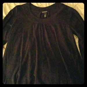 Black jersey knit top